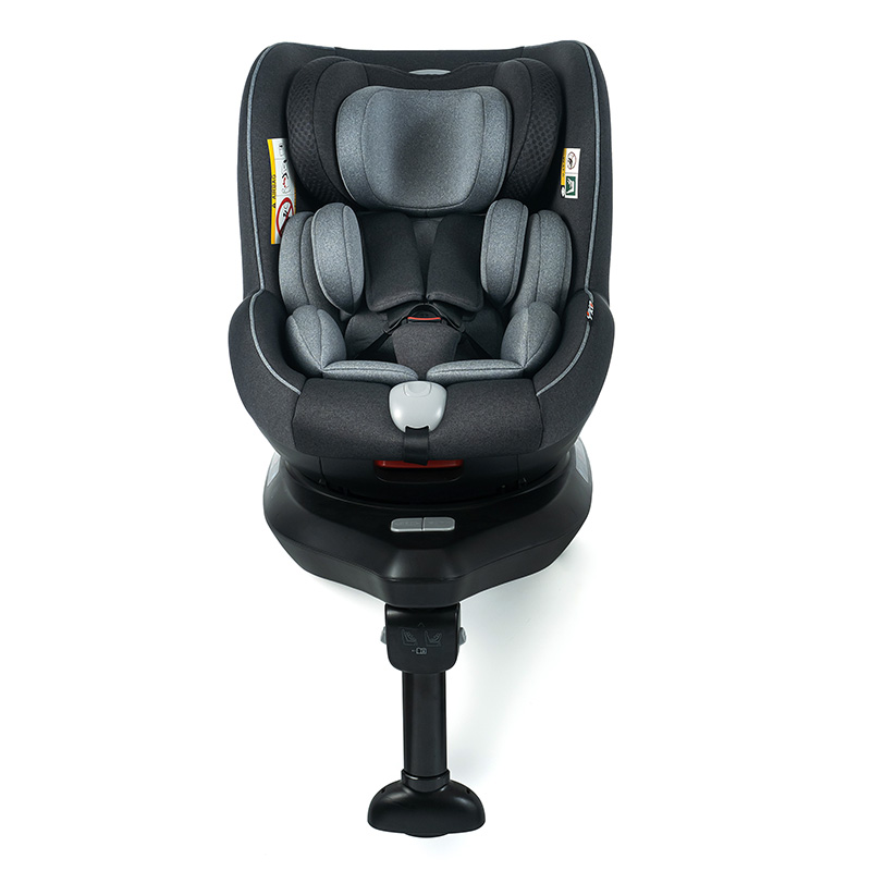 360-Grad-Drehung Babyautositz Schwarz Erweiterter Kinderautositz für Babys